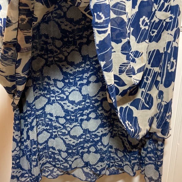 Large Isabella Bird Sleeveless Midi Double Shade Printed Dress - Picture 8 of 9